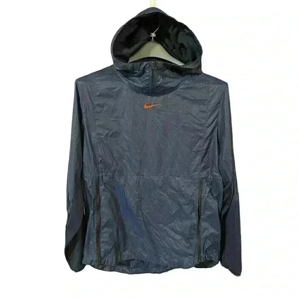 Nike Windbreaker Jacket Dri-Fit Mens Size Large Packable Pullover Running Biking